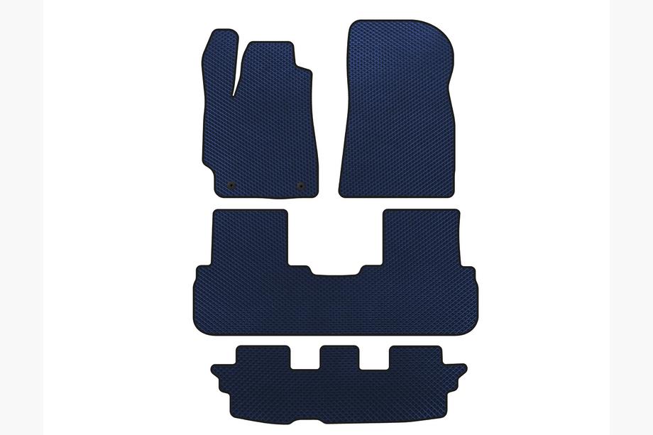 Toyota Highlander 2008-2013 Covorase EVA (3 Randuri, Albastru) Image