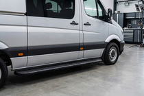 Mercedes Sprinter W906 2006–2018 Praguri Laterale Bosphorus Black (2 buc, Aluminiu) foto 1