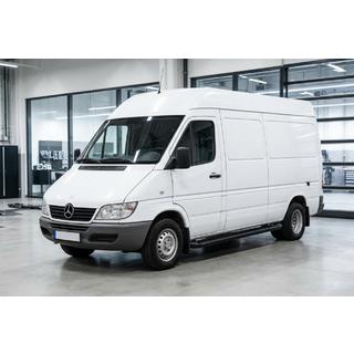 Praguri Laterale Allmond Black (2 buc, Aluminiu) Mercedes Sprinter W901/902/903/904/905 1995–2006 foto 1