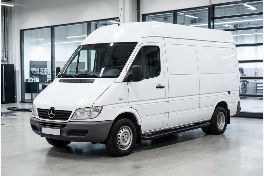 Mercedes Sprinter W901/902/903/904/905 1995–2006 Praguri Laterale Allmond Black (2 buc, Aluminiu) Image