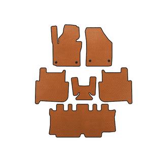 Covorase EVA (3 Randuri, 2006-2010, 7 Locuri, Portocaliu) Volkswagen Touran 2003-2010