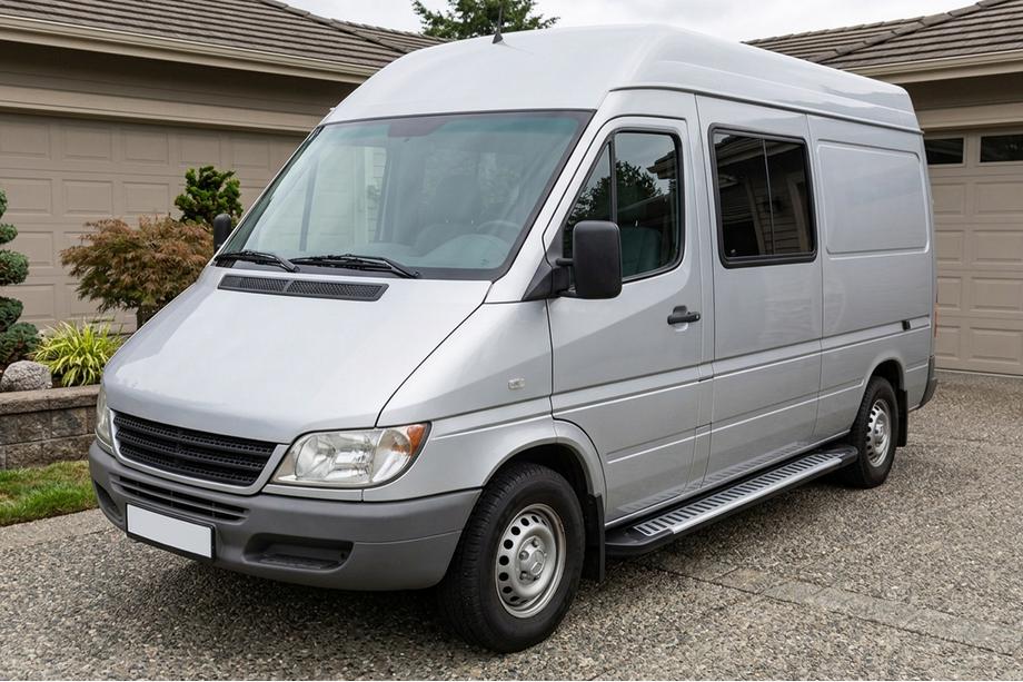 Mercedes Sprinter W901/902/903/904/905 1995–2006 Praguri Laterale Line (2 buc, Aluminiu) Image