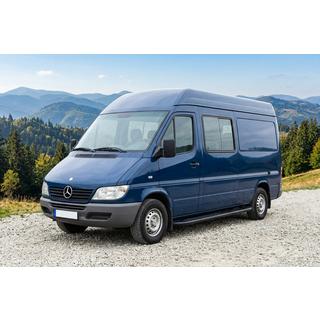 Praguri Laterale Bosphorus Black (2 buc, Aluminiu) Mercedes Sprinter W901/902/903/904/905 1995–2006 foto 1
