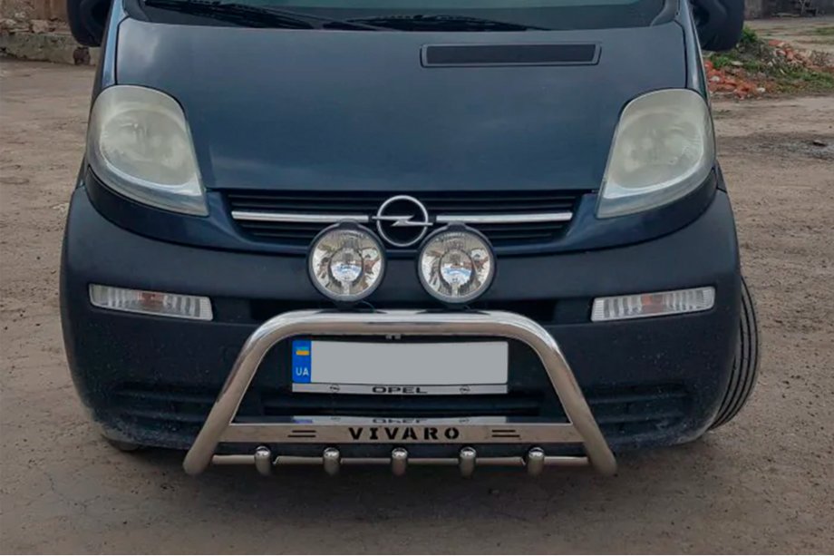 Opel Vivaro 2001–2015 Bullbar WT003-4 (Inox) Cu Inscription Foto 9