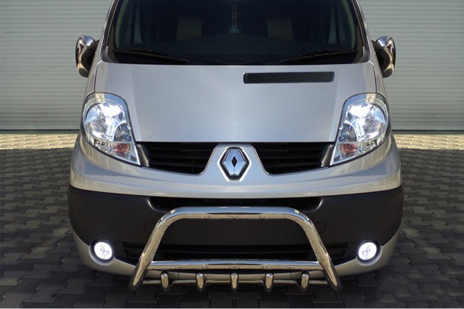 Opel Vivaro 2001–2015 Bullbar WT003-4 (Inox) Cu Inscription Foto 3
