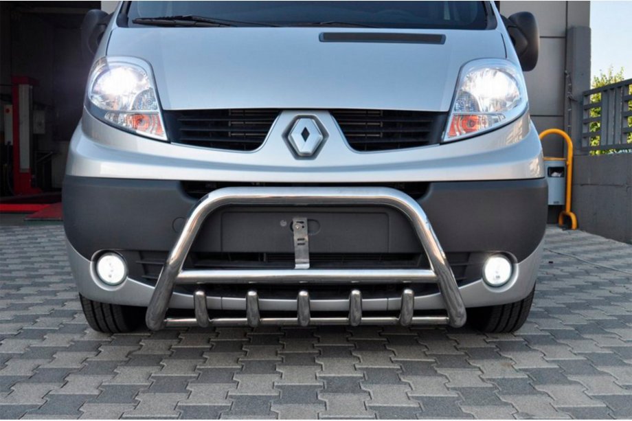 Opel Vivaro 2001–2015 Bullbar WT003-4 (Inox) Cu Inscription Foto 6
