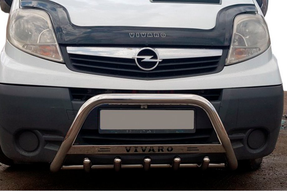 Opel Vivaro 2001–2015 Bullbar WT003-4 (Inox) Cu Inscription Foto 7