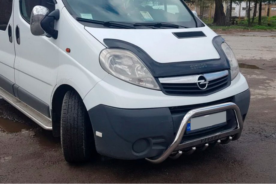 Opel Vivaro 2001–2015 Bullbar WT003-4 (Inox) Cu Inscription Foto 1