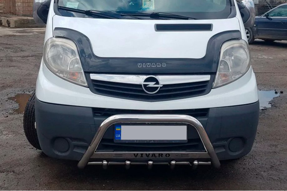 Opel Vivaro 2001–2015 Bullbar WT003-4 (Inox) Cu Inscription Foto 2