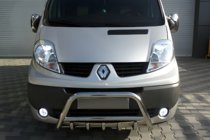 Renault Trafic 2001–2015 Bullbar WT003-4 (Inox) Cu inscriptie Renault foto 1