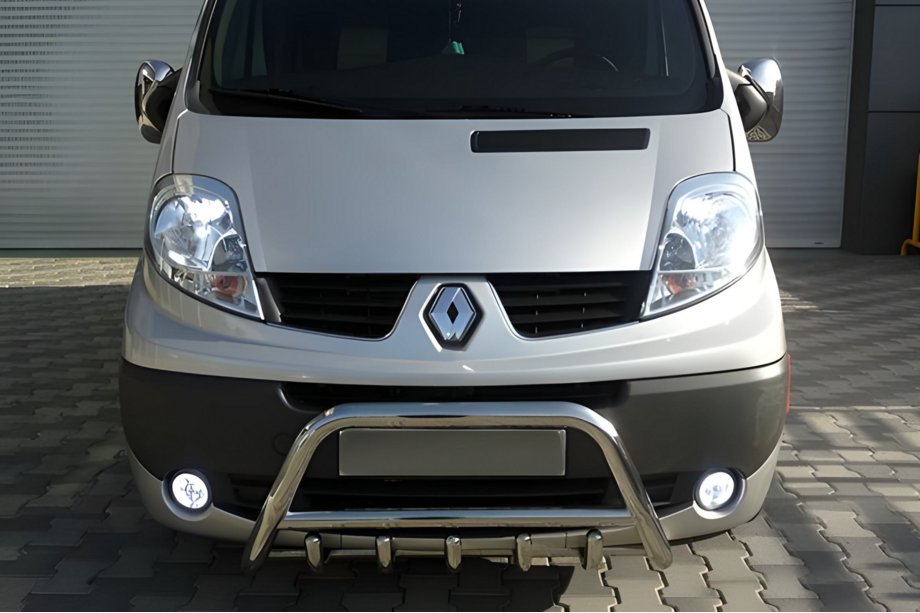Renault Trafic 2001–2015 Bullbar WT003-4 (Inox) Cu inscriptie Renault Image