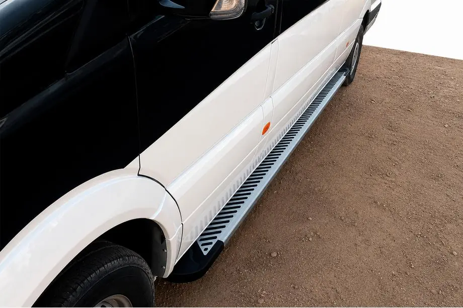 Volkswagen Crafter 2006-2016 Praguri Laterale Line (2 buc, Aluminiu) Image