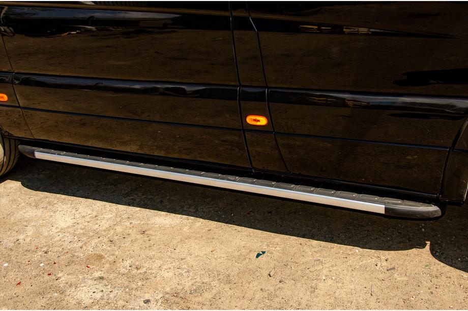 Volkswagen Crafter 2006-2016 Praguri Laterale Duru (2 buc, Aluminiu) Long/ExtraLong Foto 3