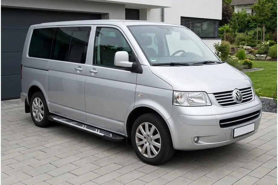 Volkswagen T5 Transporter 2003-2010 Praguri Laterale Sunrise (2 buc, Aluminiu) Ampatament Lung Image