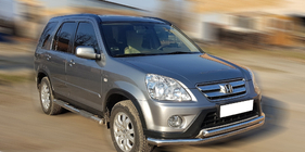 Honda CRV 2001-2006 Protectie Fata ST014 (Inox) foto 2