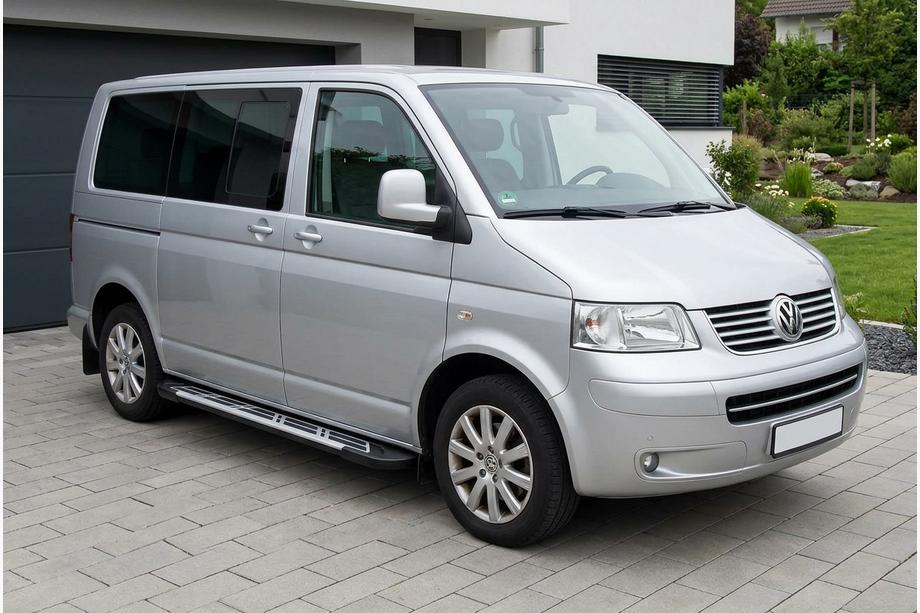 Volkswagen T5 Caravelle 2004-2010 Praguri Laterale Sunrise (2 buc, Aluminiu) Ampatament Lung Foto 1
