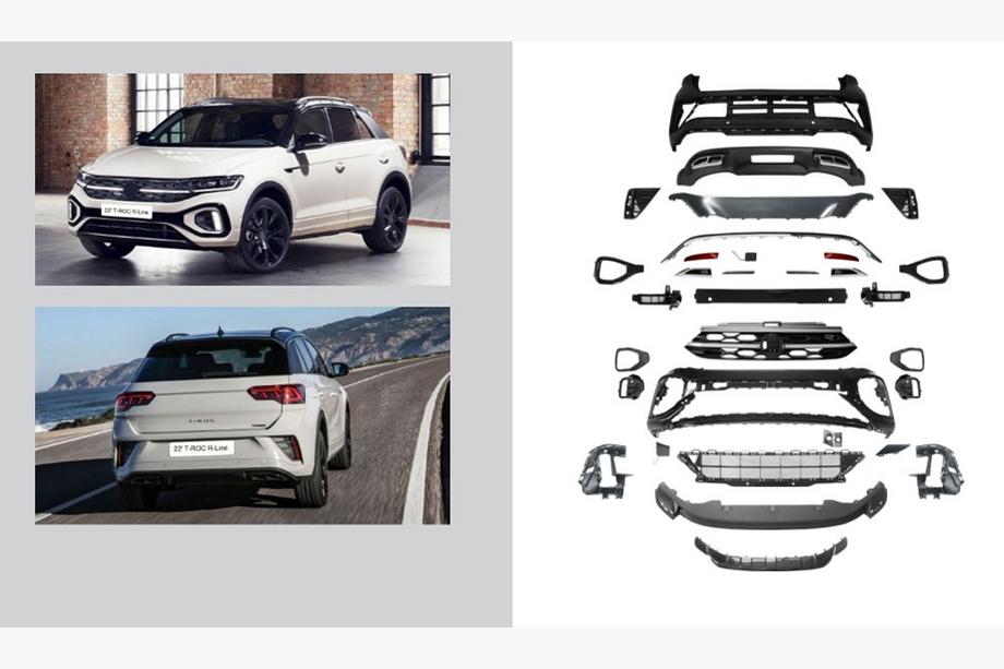 Volkswagen T-Roc 2017-2025 Kit caroserie complet R-Line (Pentru 2022+) Image