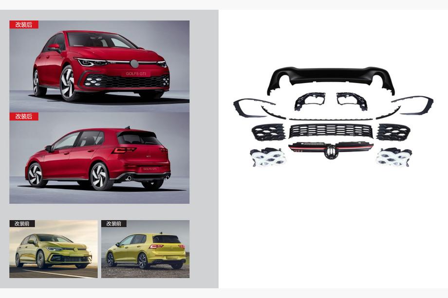 Volkswagen Golf 8 2019- Kit Caroserie GTI (Pentru R-Line) Image