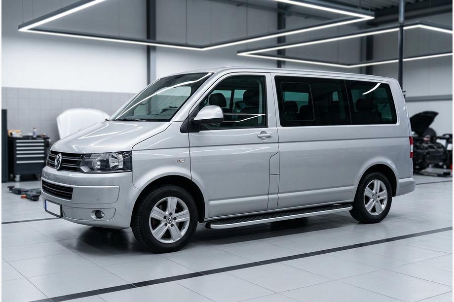 Volkswagen T5 2010-2015 Praguri Laterale Tayga (2 buc, Aluminiu) Doar pentru ampatament scurt Foto 1