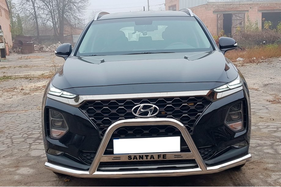 Hyundai Santa Fe 4 2018-2023 Bullbar WT006 Inox Foto 1