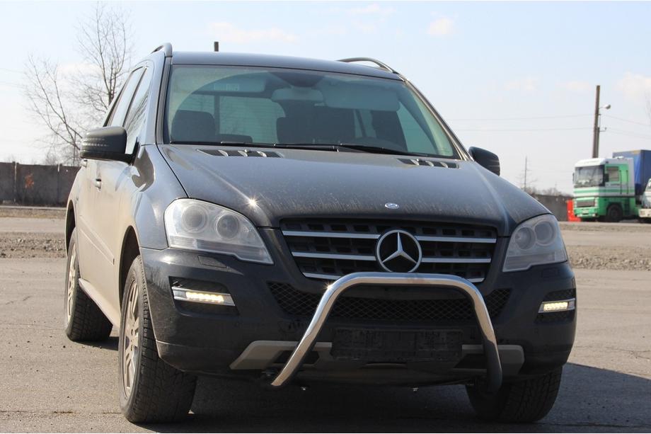 Mercedes ML W164 2005-2011 Protectie Fata WT006 (Inox) Foto 1