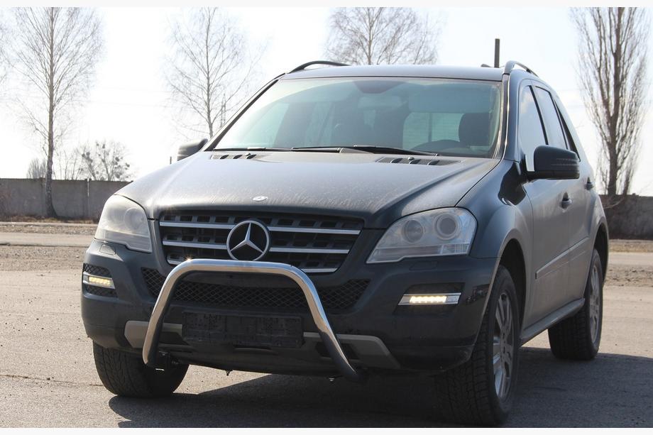 Mercedes ML W164 2005-2011 Protectie Fata WT006 (Inox) Foto 2