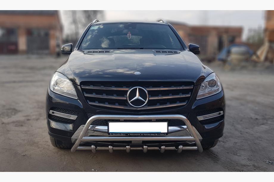 Mercedes GLE/ML class W166 2011-2018 Bullbar WT003 (Inox) Image