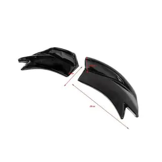 Extensii universale praguri laterale Flap Tip-F (2 buc, negru lucios, plastic ABS) foto 4