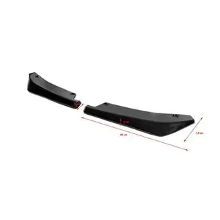 Extensii universale praguri laterale Flap Tip-A (2 buc, negru lucios, plastic ABS) foto 3