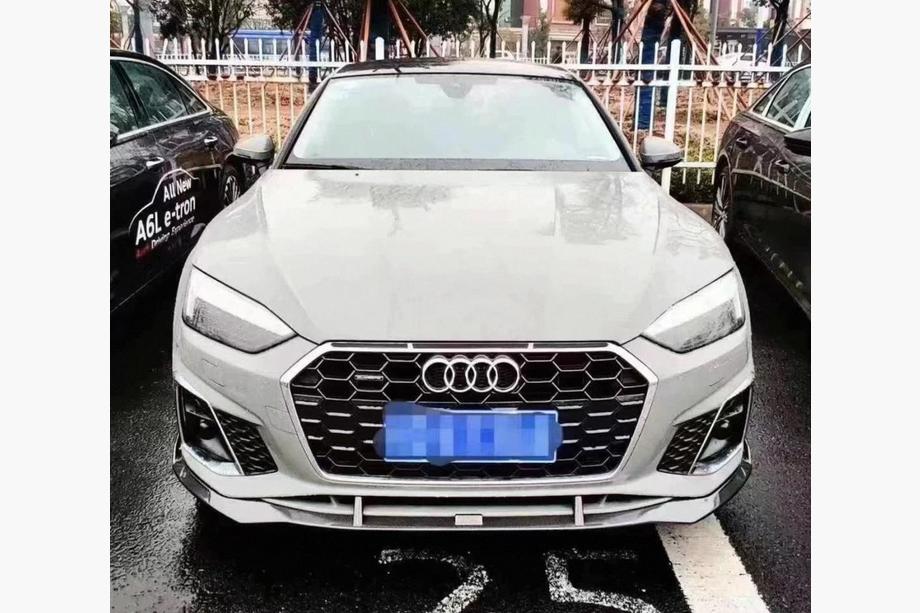 Audi A5 2016-2025 Lip Bara Fata V4 (pentru S-Line 2021-2025, Carbon) Foto 1