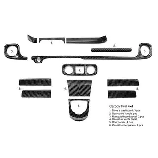 Set Insertii Interioare Carbon