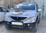 SsangYong Kyron 2005-2014 Bullbar Black WT003 (Otel Inoxidabil) foto 2