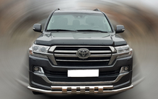 Toyota Land Cruiser 200 2007-2021 Bara fata ST015 (2015+, inox) foto 1