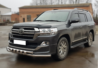 Toyota Land Cruiser 200 2007-2021 Bara fata ST015 (2015+, inox) foto 3