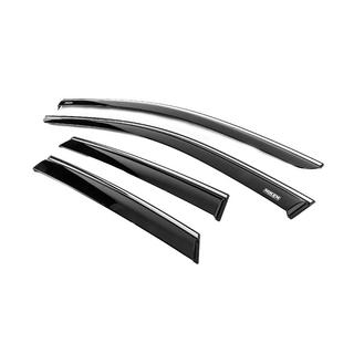 Deflectoare Geamuri cu Molding Cromat (4 buc, Niken) foto 2