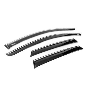 Deflectoare Geamuri cu Molding Cromat (4 buc, Niken) foto 3
