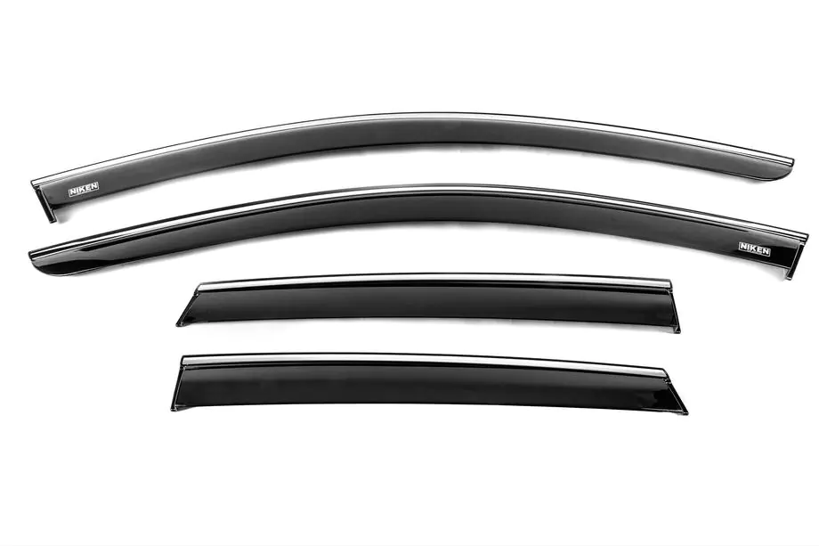 Volkswagen Taigo 2020- Deflectoare Geamuri cu Molding Cromat (4 buc, Niken) Foto 1