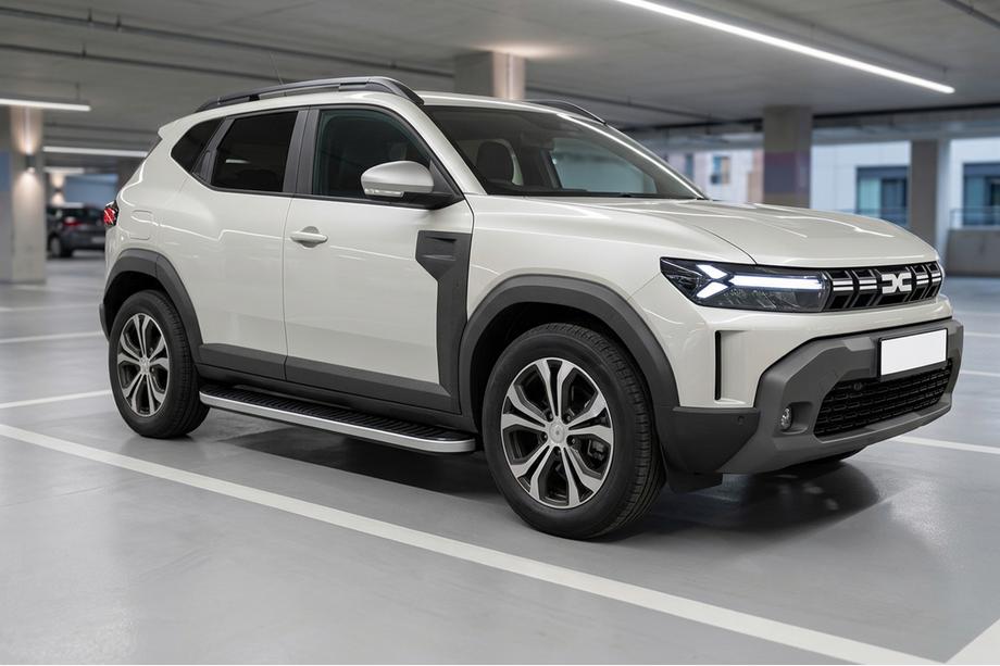 Dacia Duster 2024- Praguri Laterale Tayga Grey V1 (2 buc, Aluminiu) Foto 1
