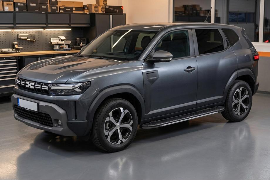 Renault Duster 2024- Praguri Laterale Bosphore Grey (2 buc, Aluminiu) Image