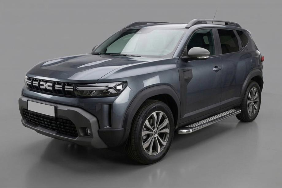 Renault Duster 2024- Praguri Laterale Maydos V2 (2 buc, Aluminiu si Otel Inoxidabil) Foto 1