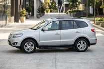 Hyundai Santa Fe 2 2006-2012 Praguri Laterale Allmond Black (2 buc, Aluminiu) foto 1