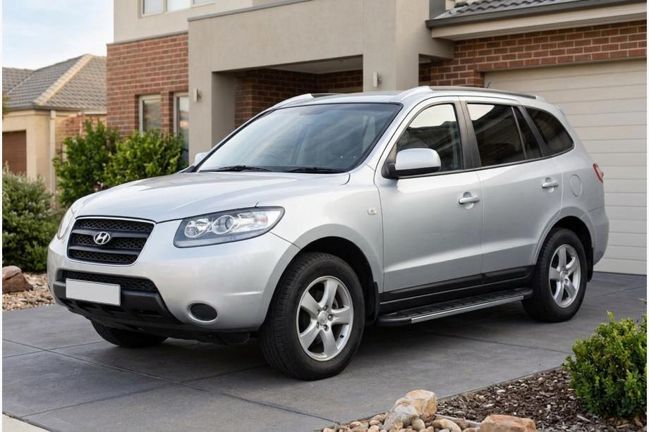 Hyundai Santa Fe 2 2006-2012 Praguri Laterale Duru (2 buc, Aluminiu) Image