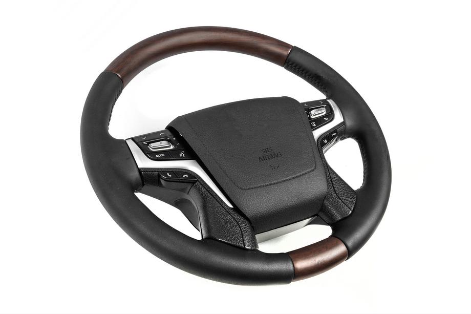 Toyota Land Cruiser 200 2007-2021 Volan incalzit (lemn inchis) Foto 2