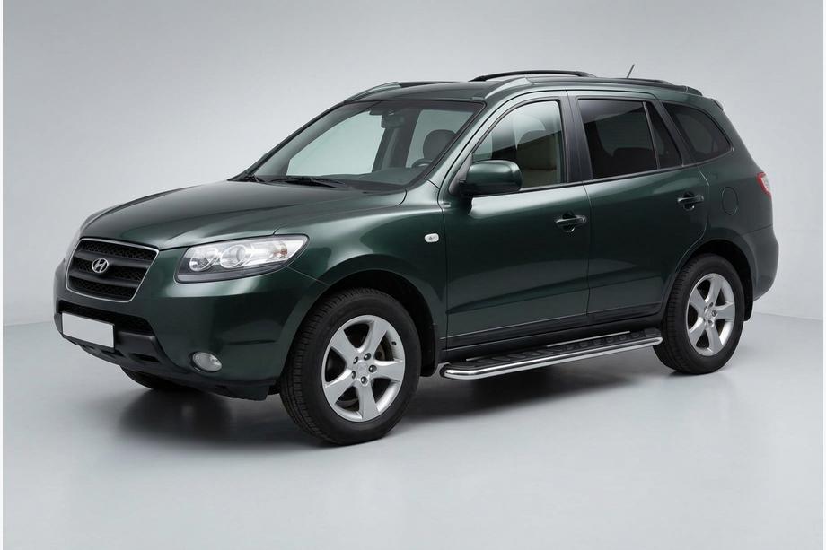 Hyundai Santa Fe 2 2006-2012 Praguri Laterale Maydos V1 (2 buc, Aluminiu si Otel Inoxidabil) Image