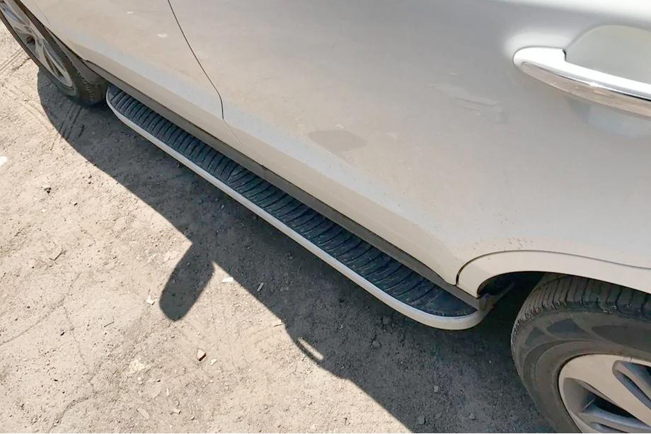 Hyundai Santa Fe 2 2006-2012 Praguri Laterale Tayga Grey (2 buc, Aluminiu) Foto 4
