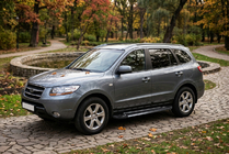 Hyundai Santa Fe 2 2006-2012 Praguri Laterale RedLine Black (2 buc, Aluminiu) foto 1