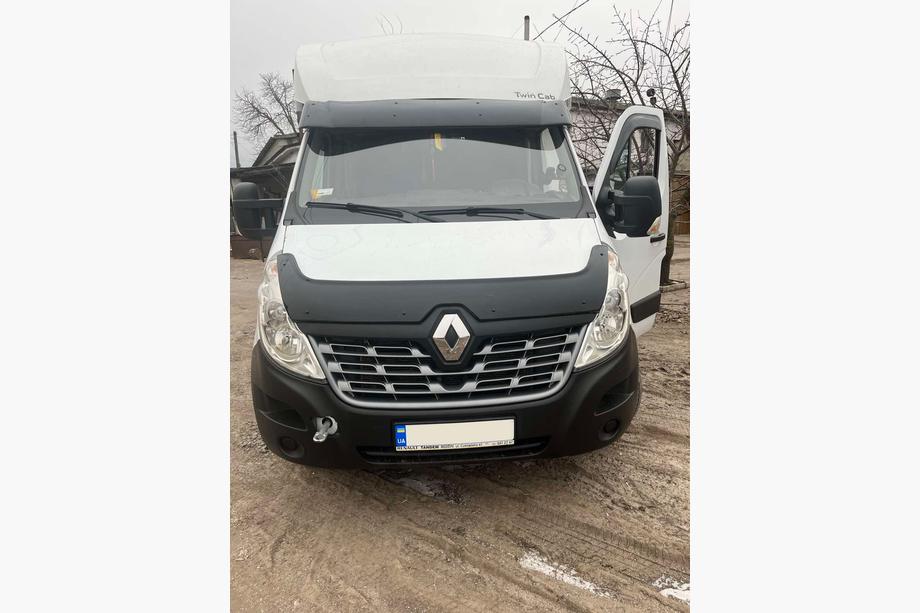 Renault Master 2011-2023 Viziera parbriz V1 (negru lucios, 5mm) Foto 3