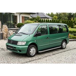 Praguri Laterale Maydos V1 (2 buc, Aluminiu si Otel Inoxidabil) Mercedes Vito W638 1996-2003 foto 1