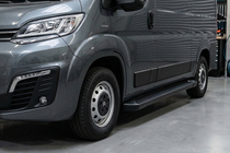 Citroen Jumper 2007-2025 Praguri Laterale Allmond Black (2 buc, Aluminiu) foto 1