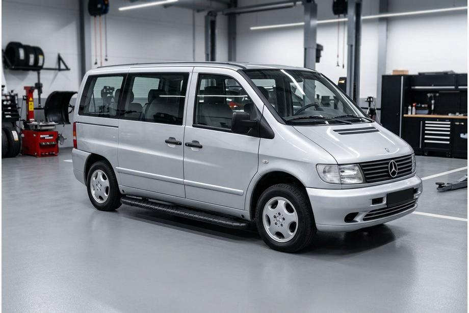 Mercedes Vito W638 1996-2003 Praguri Laterale Bosphorus Black (2 buc, Aluminiu) Image